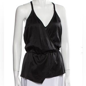 Ramy Brook Black Wrap-Style Chemise